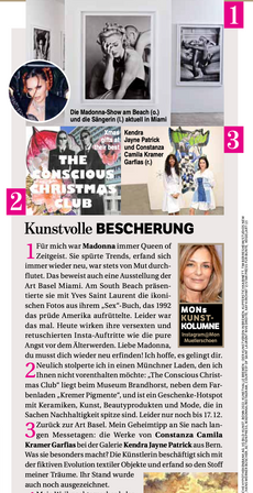 Bunte ArtNews issue 51 feature with Gallery Kendra Jayne Patrick