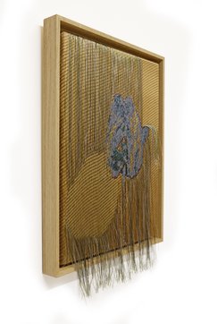 "Tulip 1", 2021, Jacquardweave & stretcherframe, 34 x 44 cm, incl. wood frame, Photos by Constanza Camila Kramer Garfias